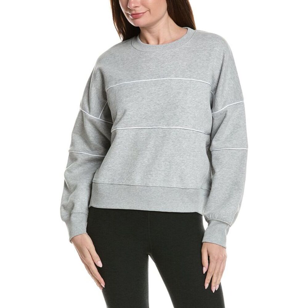 Beyond Yoga Womens  Luxefleece Piper Boxy Sweatshirt, Gray